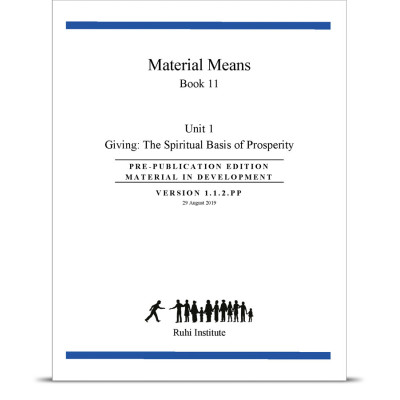 Book 11: Material Means – Unit 1, Giving: The Spiritual Basis of Prosperity