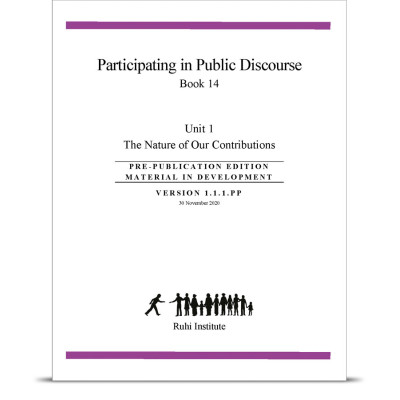 Book 14: Participating in Public Discourse – Unit 1, The Nature of Our Contributions