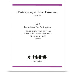 Book 14: Participating in Public Discourse – Unit 2, Dynamics of Our Participatiion