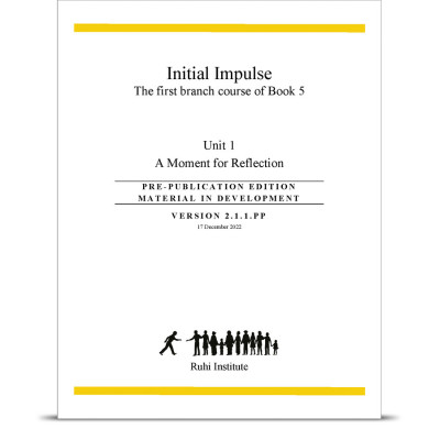 Initial Impulse: The First Branch Course of Book 5. Unit 1: A Moment for Reflection